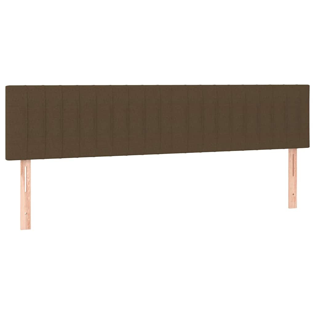vidaXL sötétbarna szövet fejtámla 200 x 5 x 78/88 cm