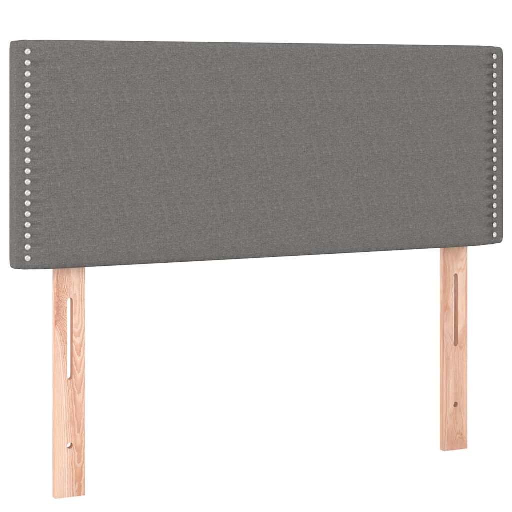 vidaXL sötétszürke szövet fejtámla 90x5x78/88 cm