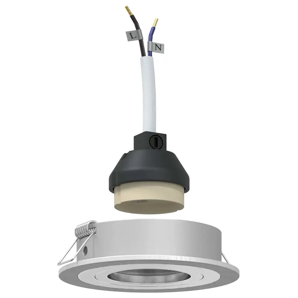 vidaXL Spotlámpa 24 db Ezüst 9 x 9 x 2 cm Alumínium