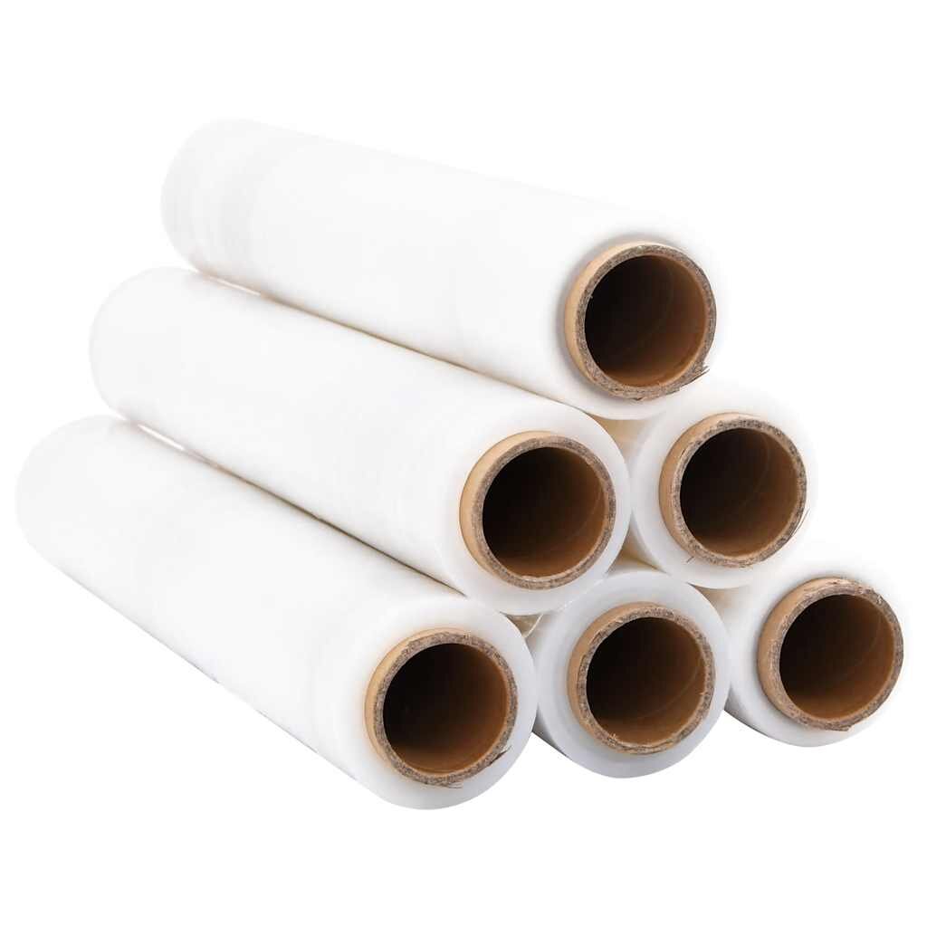 vidaXL stretch fólia 6 db átlátszó 17 μm 50 cm x 150 m