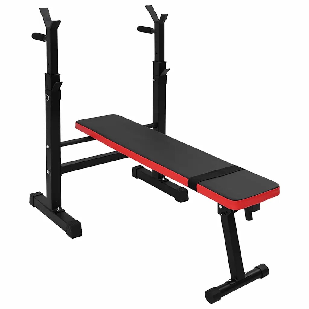 vidaXL Súly pad Fekete 1265 x 67 x 111 cm Porszórt acél