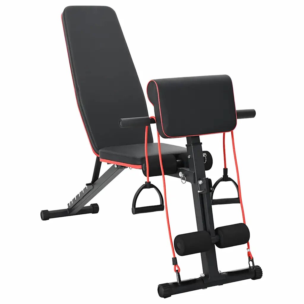 vidaXL Súly pad Fekete 131 x 41 x 100 cm Porszórt acél