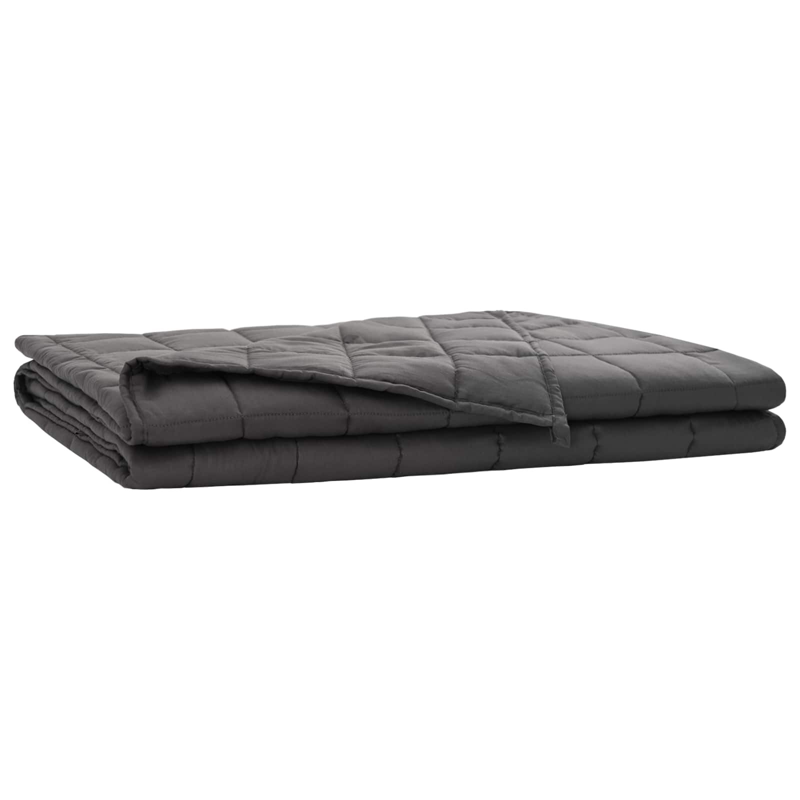 vidaXL Súlyozott takaró Antracitszürke 200 x 200 cm 9 kg Szövet