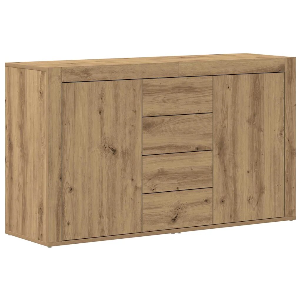 vidaXL Széf Artisan tölgy 120 x 36 x 69 cm Szerelt Fa