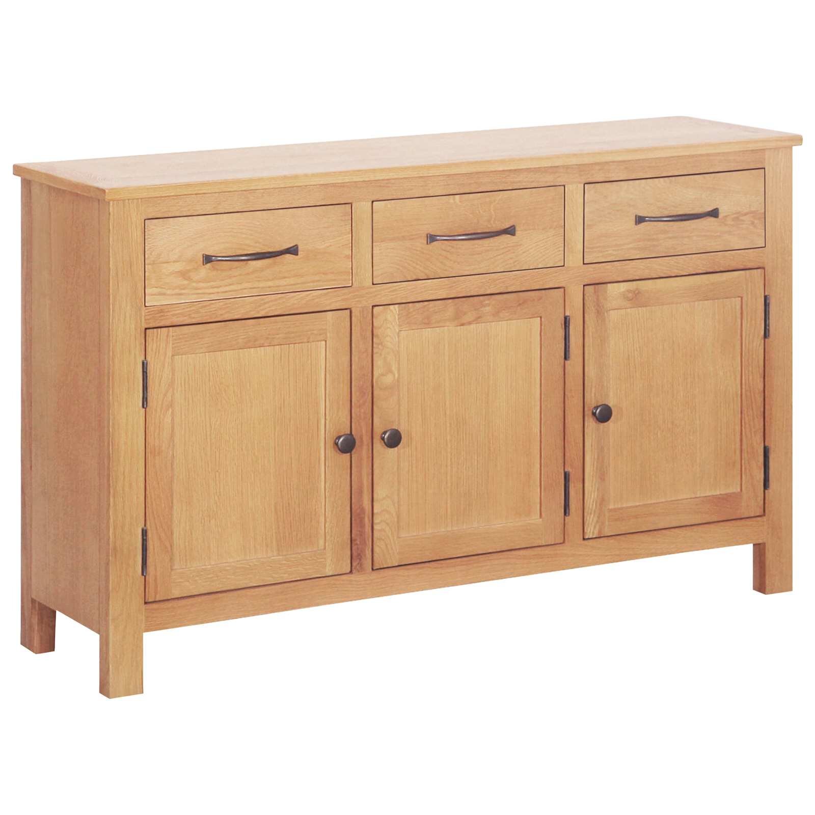 vidaXL Széf Barna 112 x 33.5 x 70 cm Masszív tölgyfa