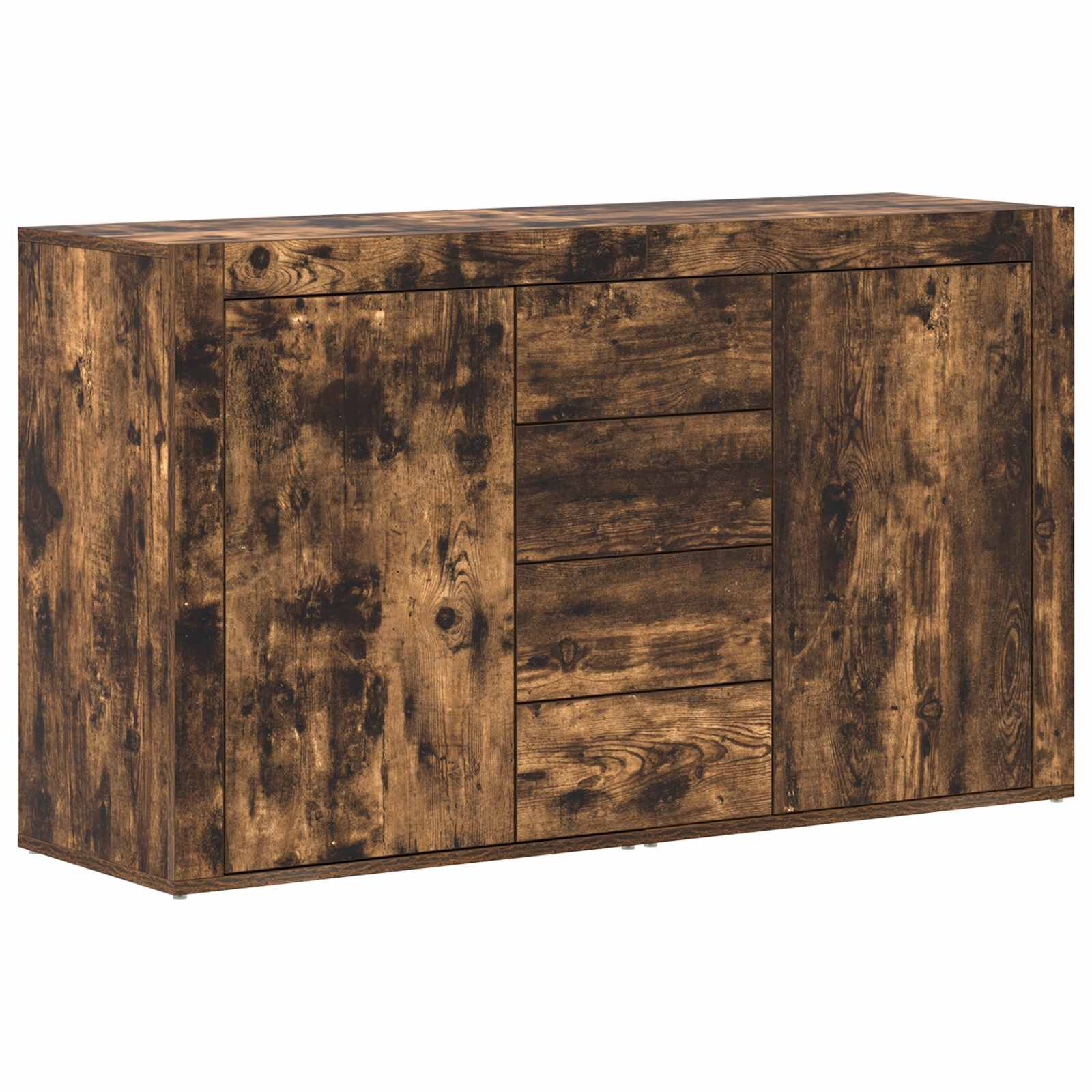 vidaXL Széf Füstölt tölgy 120 x 36 x 69 cm Szerelt Fa