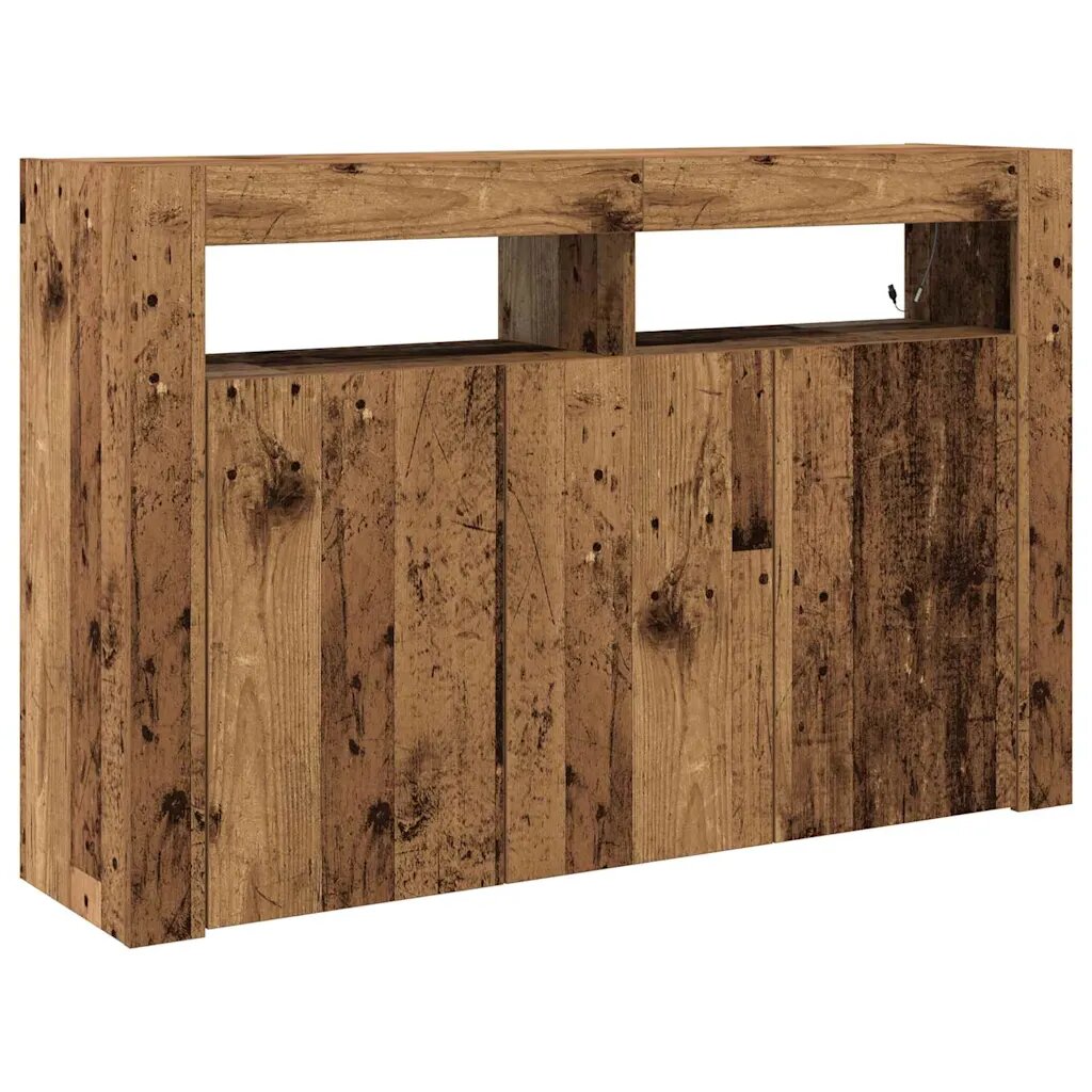 vidaXL Széf Öreg fa 116 x 30 x 75 cm Szerelt Fa