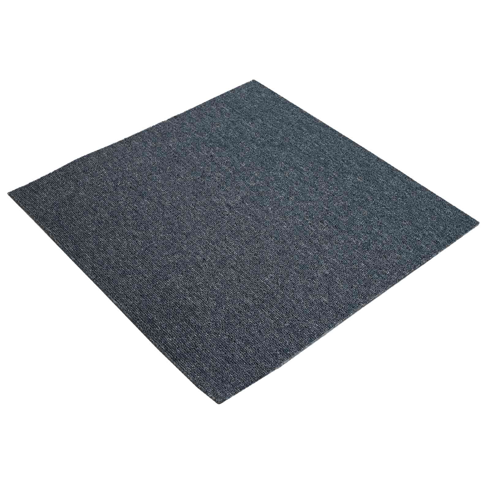 vidaXL Szőnyegcsempe Kék Szürke 50 x 50 cm 36 db