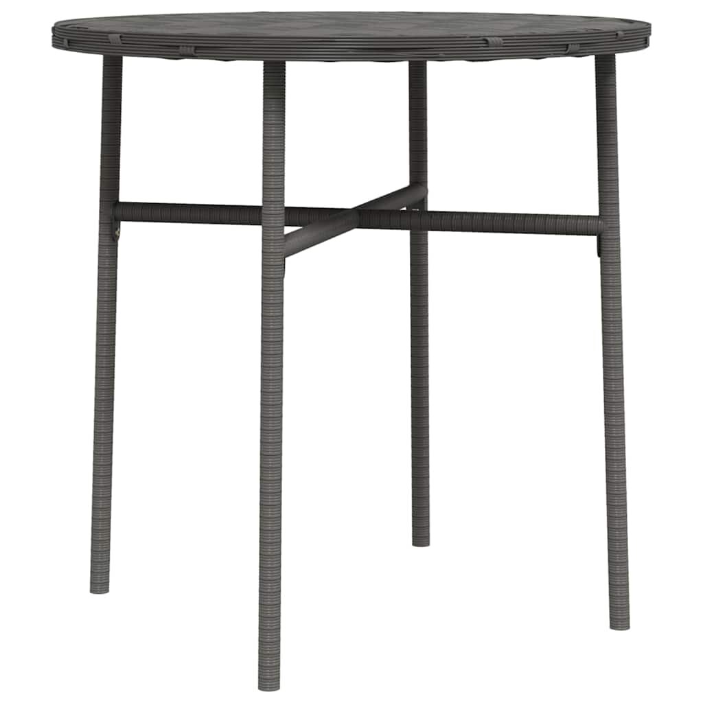 vidaXL szürke polyrattan teázóasztal 45 cm