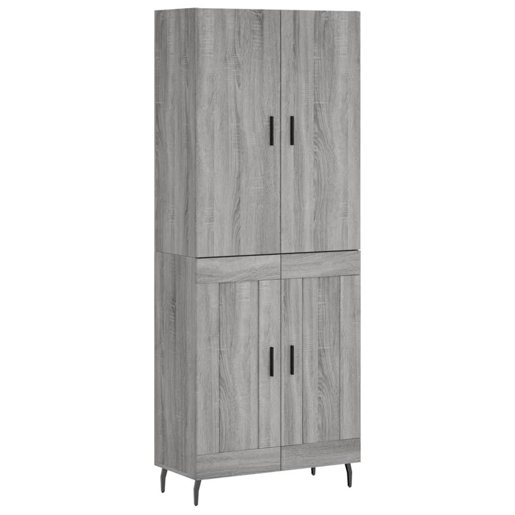 vidaXL szürke sonoma szerelt fa magasszekrény 695 x 34 x 180 cm
