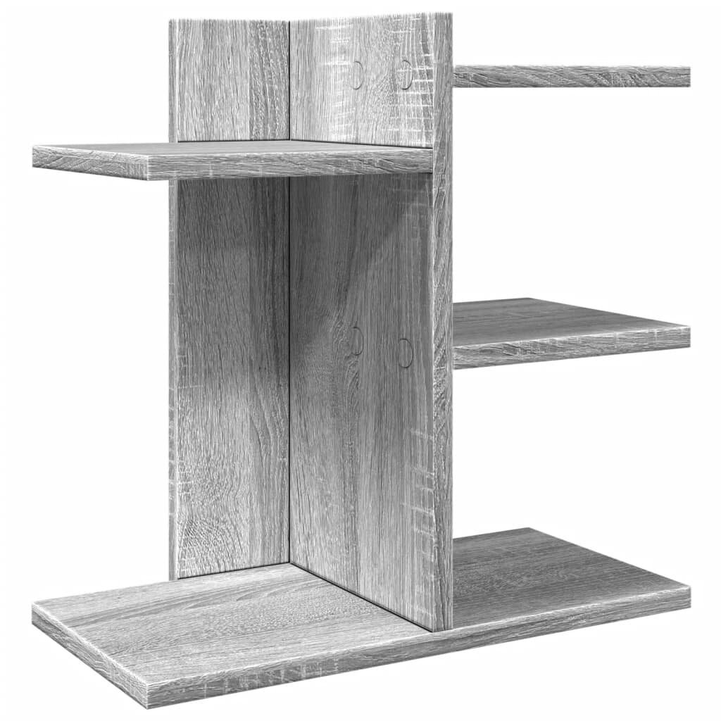 vidaXL szürke sonoma színű szerelt fa asztali szervező 42x215x42 cm