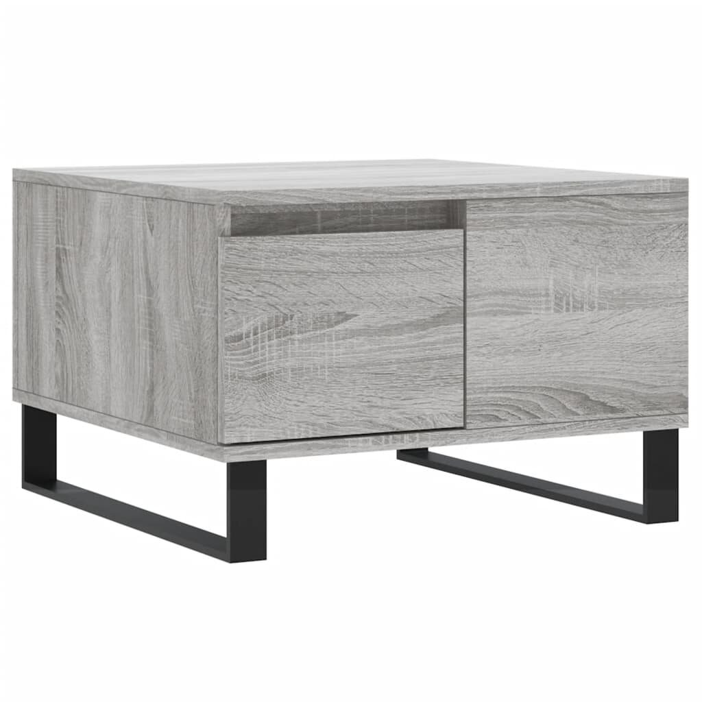 vidaXL szürke sonoma színű szerelt fa dohányzóasztal 55 x 55 x 365 cm