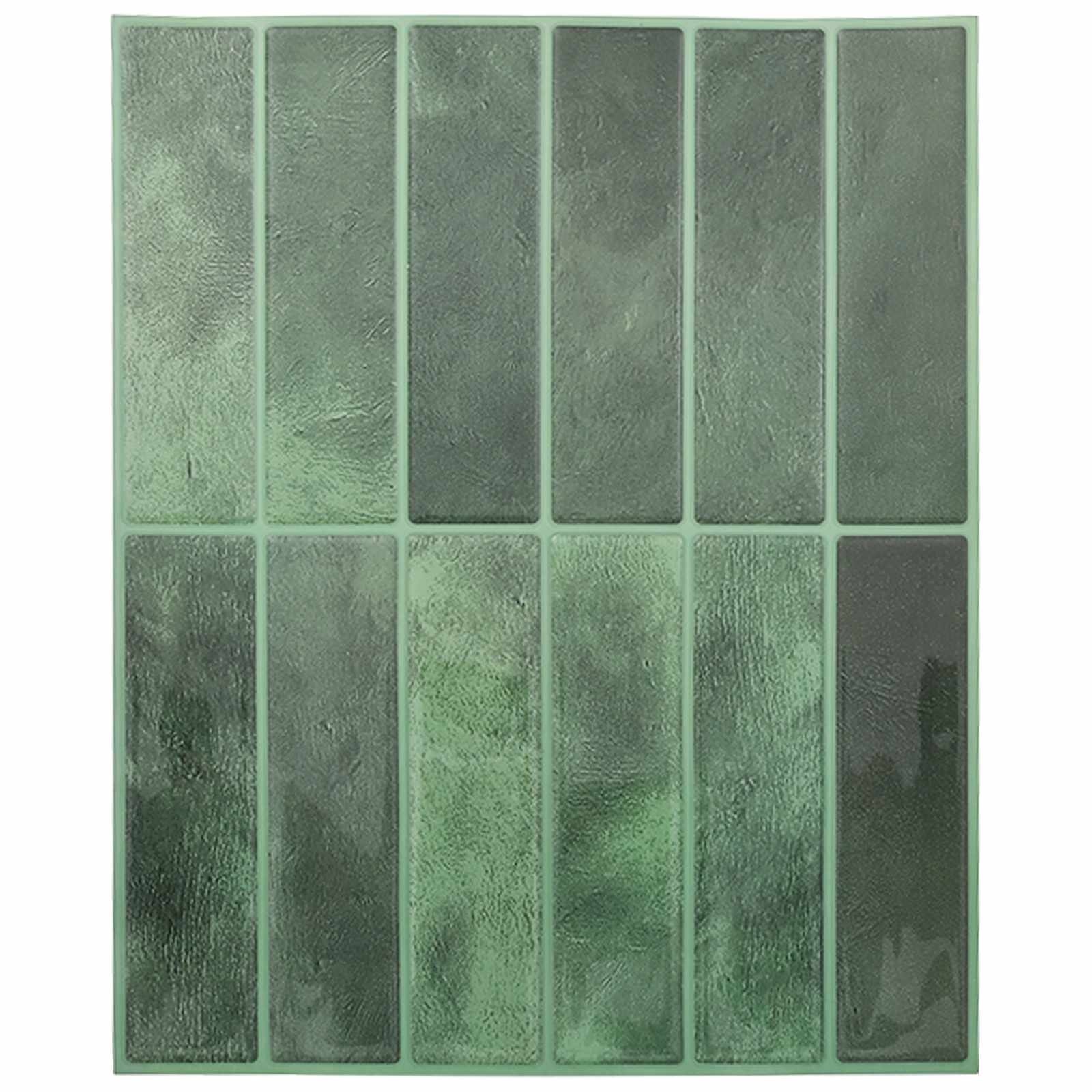 vidaXL Téglalap csempe 10 db Sötétzöld 29 x 23 x 008 cm