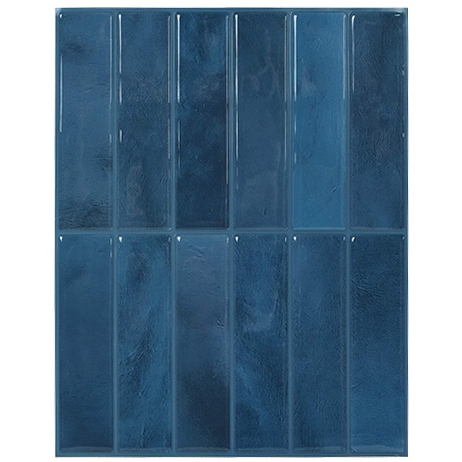 vidaXL Téglalap csempe 50 db Kék 29 x 23 x 008 cm Poliuretán és PET