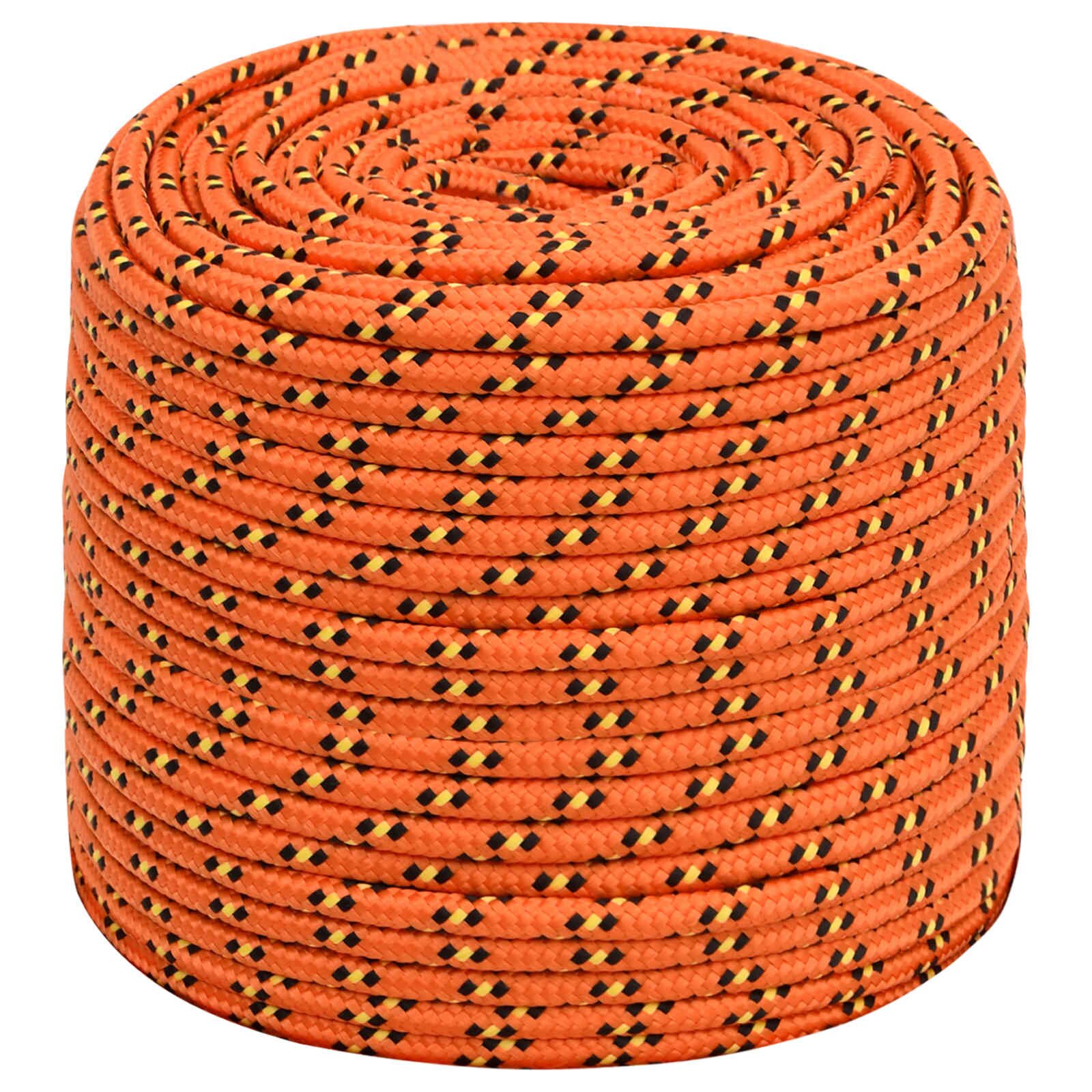 vidaXL Többcélú munkakötél 6 mm 250 m Narancssárga PP