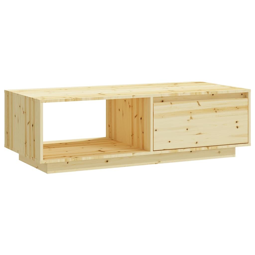 vidaXL tömör fenyőfa dohányzóasztal 110 x 50 x 335 cm