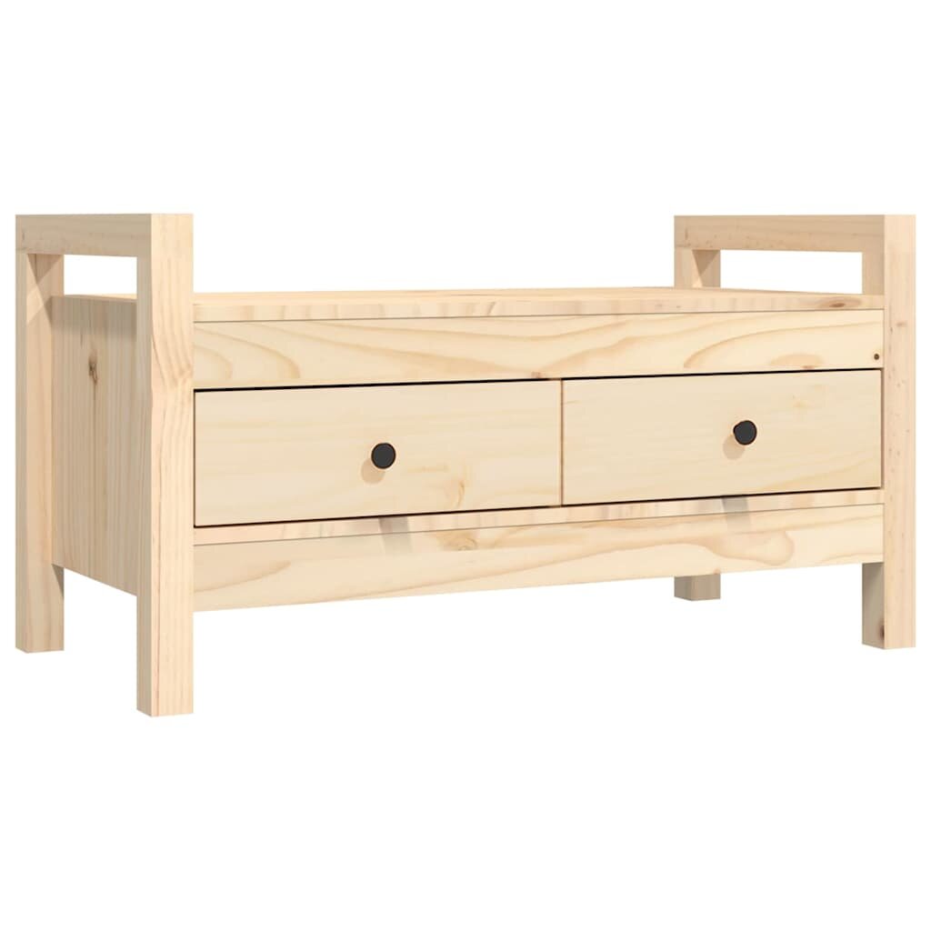 vidaXL tömör fenyőfa előszoba pad 80 x 40 x 43 cm