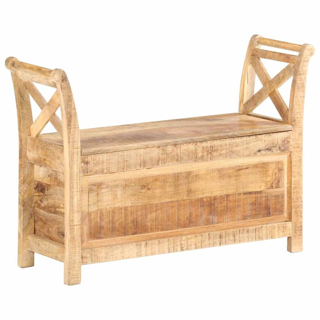 vidaXL tömör mangófa előszobai pad 103 x 33 x 72 cm