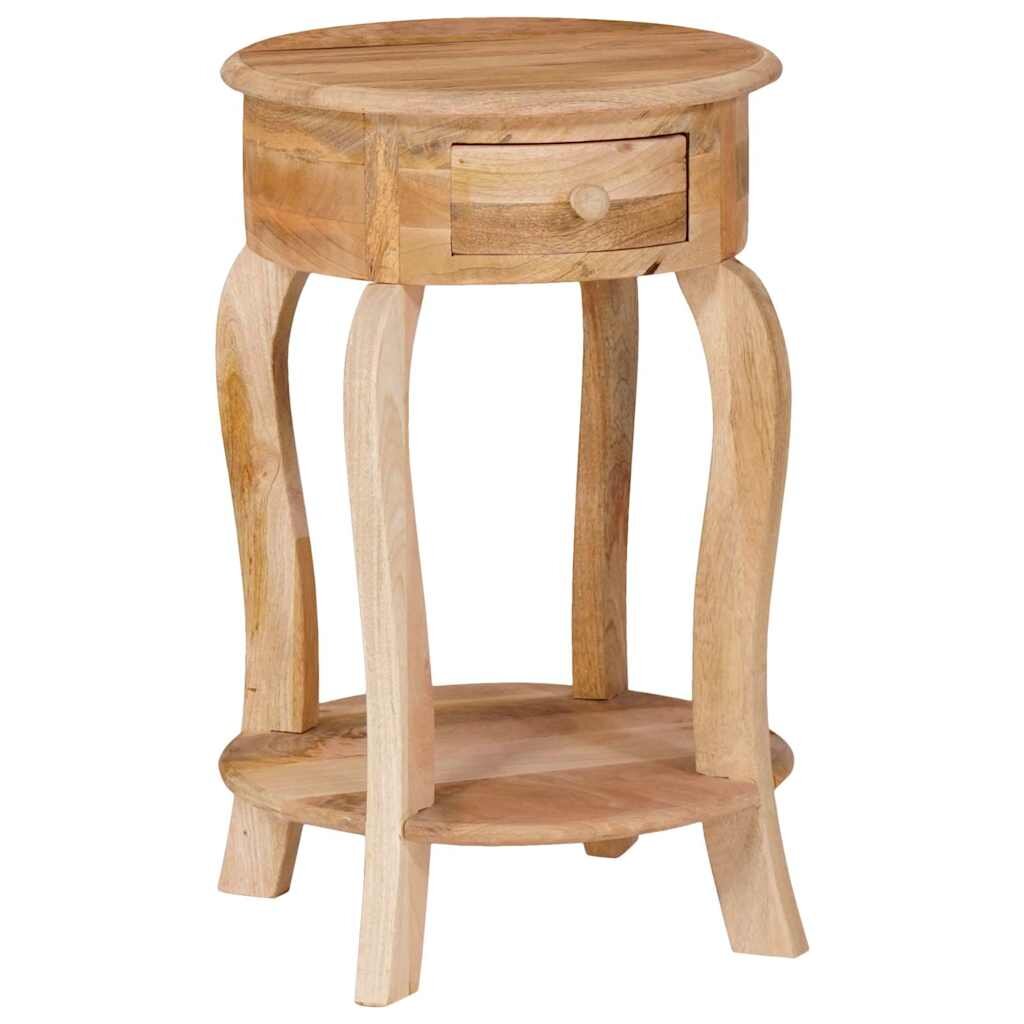 vidaXL tömör mangófa kisasztal 37 x 37 x 61 cm
