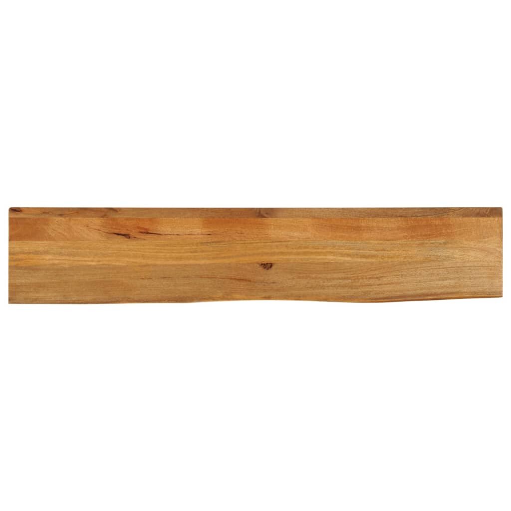 vidaXL tömör mangófa természetes élű asztallap 160 x 40 x 25 cm