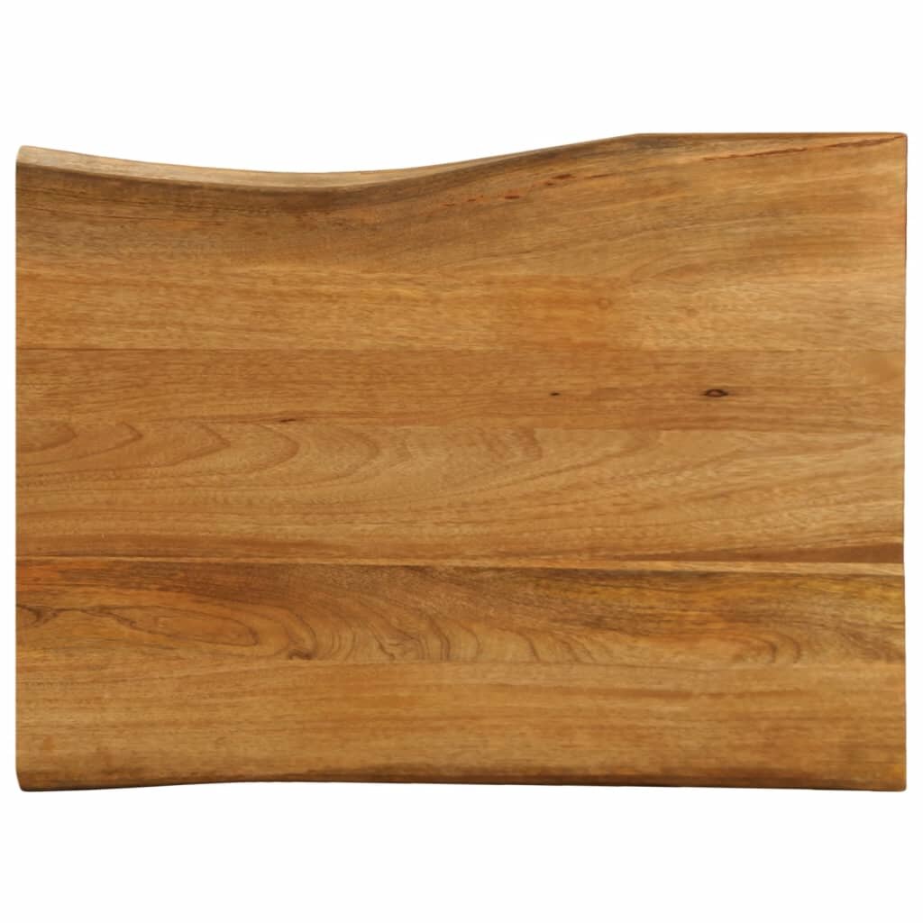 vidaXL tömör mangófa természetes élű asztallap 80 x 60 x 25 cm