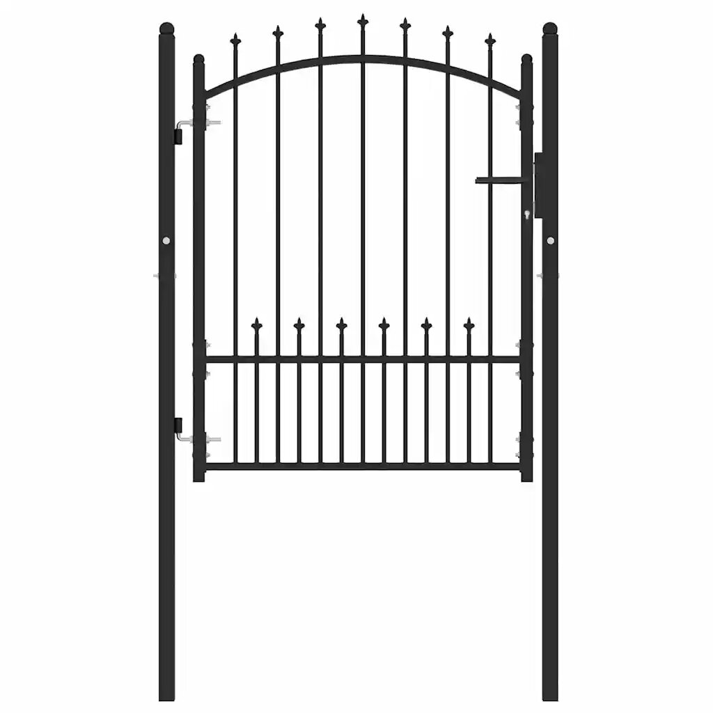 vidaXL Tüskés kerítési kapu EMMEN 104 x 1095 cm Zárolható
