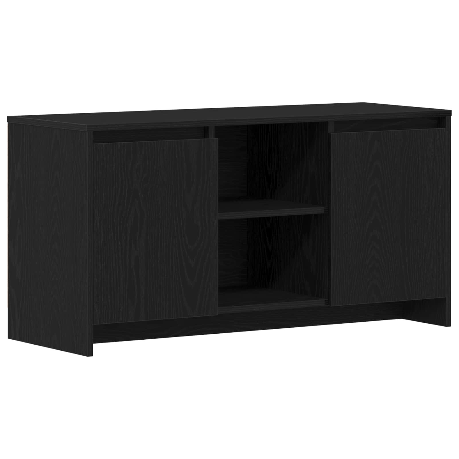 vidaXL TV szekrény 102 x 375 x 525 cm Fekete tölgy Szerelt Fa