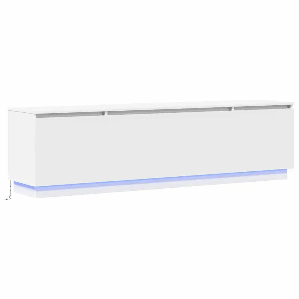 vidaXL TV szekrény 180 x 38 x 49 cm Fehér Szerelt Fa