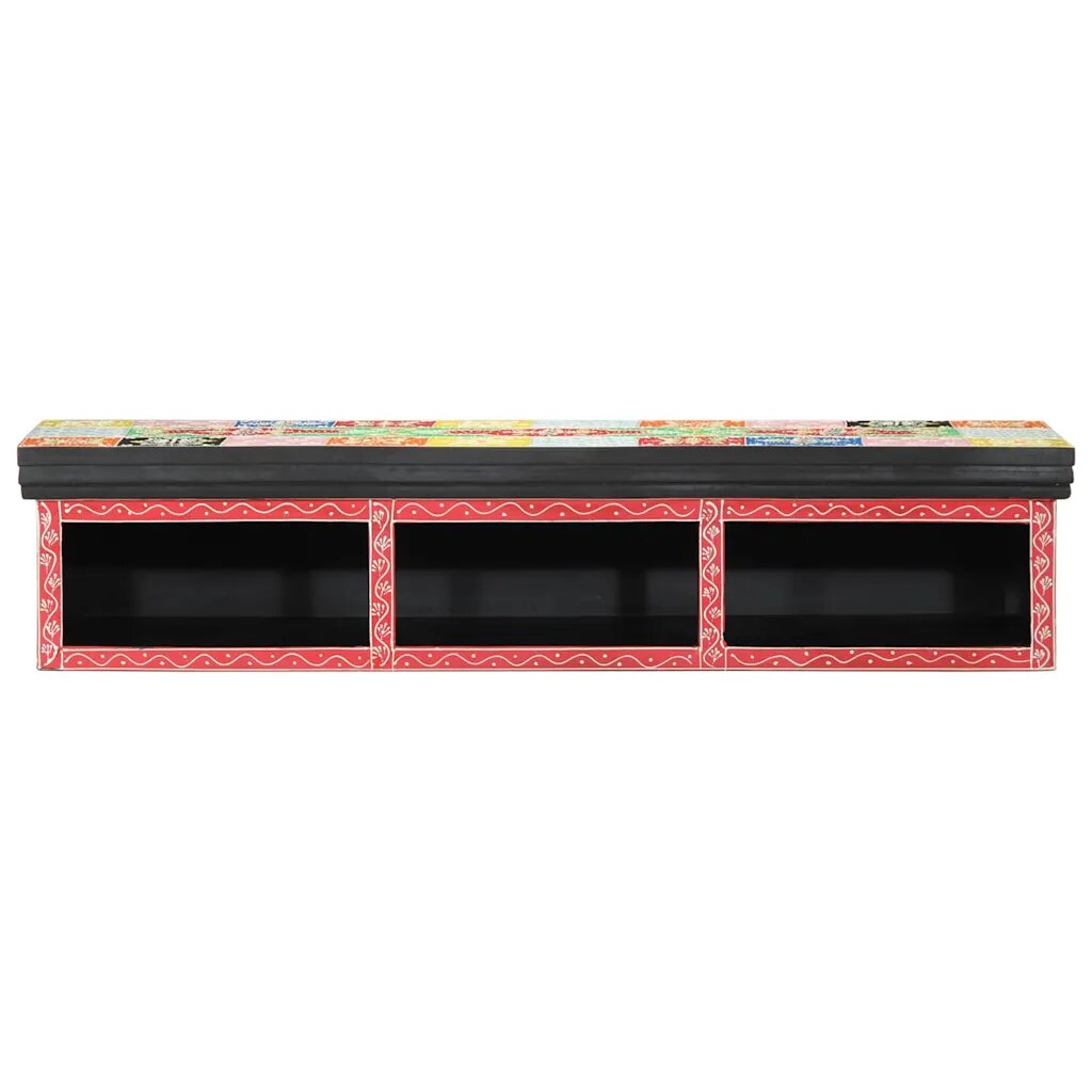 vidaXL TV szekrény Sokszínű 100 x 30 x 22 cm Szerelt fa