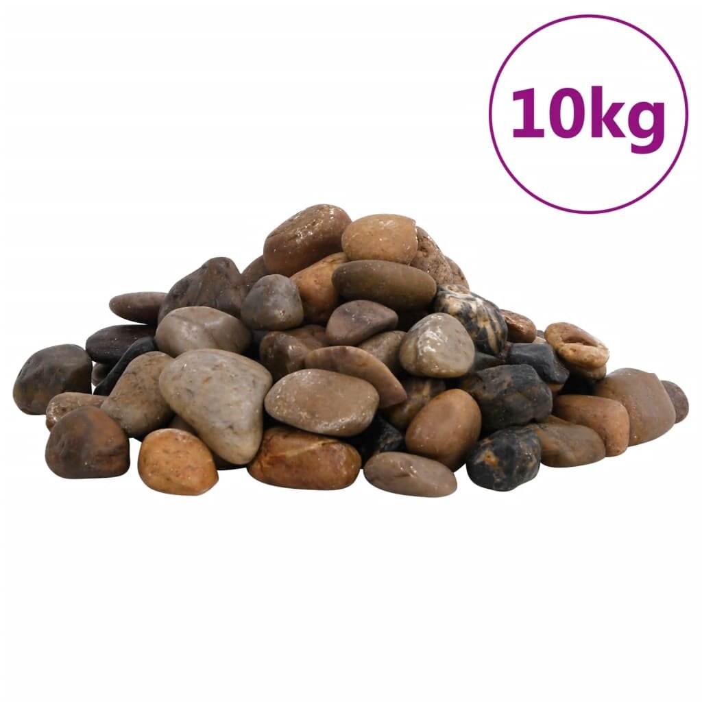 vidaXL vegyes színű csiszolt kavics 2-5 cm 10 kg